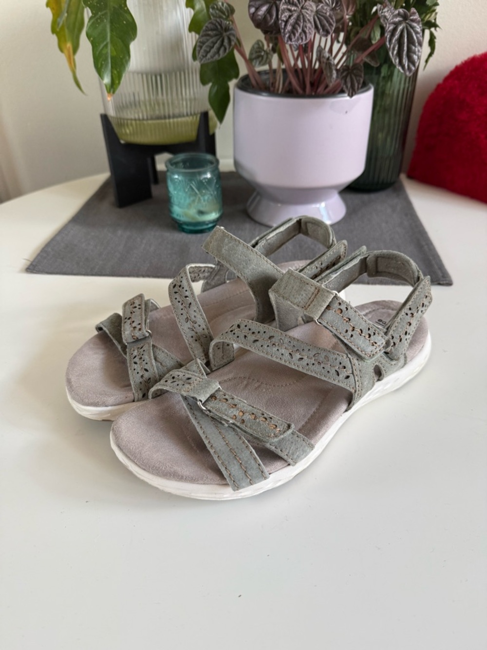 Earth Origins Suede Strappy Sandals